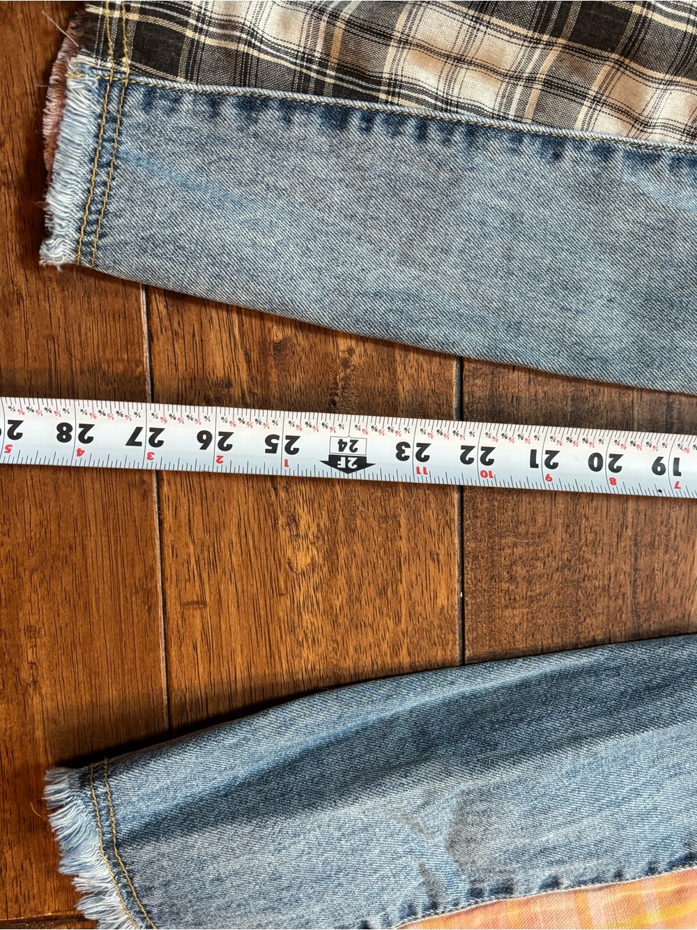 Easel Los Angeles Boho Patchwork denim flare jeans S - Picture 9 of 11